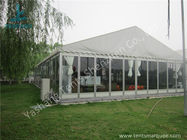 Outdoor Transparent Glass Wall Pagoda Party Tent for DIY Shop , 12 x 18M